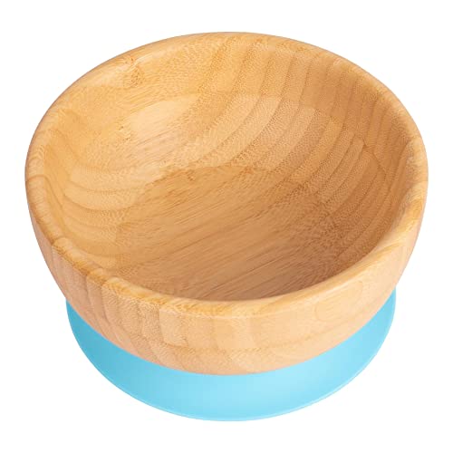 Tiny Dining Kinder Bambus Getreide/Dessertschale mit Aufenthalt Put Saug - Blau von Tiny Dining