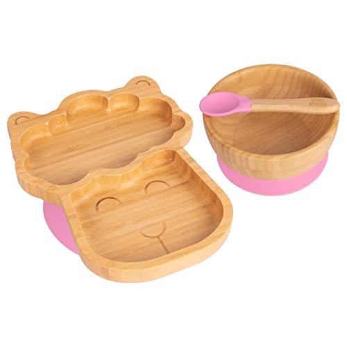 Tiny Dining Kinder Bambussaugung Lama Abendessen - Rosa von Tiny Dining