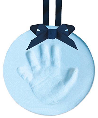 Tiny ideas 96151 Babyprints Keepsake, Hand- oder Fußabdruck zum aufhängen, Blaue Abdruckmasse von Tiny Ideas