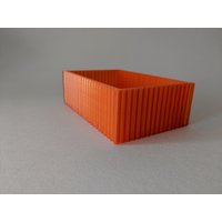3D-Gedruckte Schachtel Mit Vertikalem Streifendesign von TinyBox3DPrints