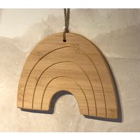 Regenbogen Aus Bambusholz, Deko, Wanddeko Zum Aufhängen, Holz Geschenkidee Regenbogen Aus Bambusholz, Deko, Wanddeko Zum Aufhängen, Holz Geschenkidee von TinyGarageShop