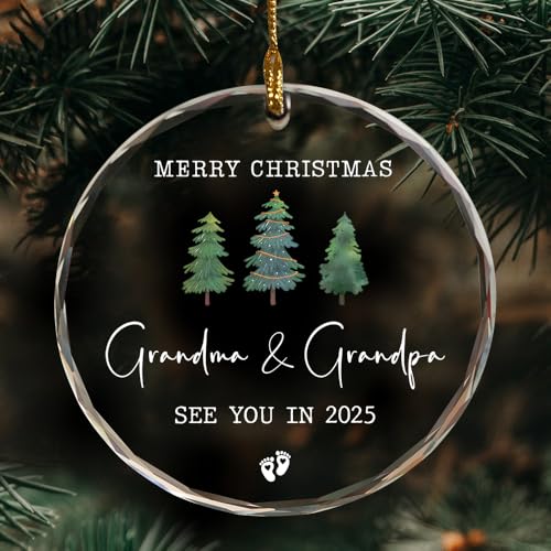 Dekofigur für Großeltern, Schwangerschaftsankündigung, Weihnachtsdekoration, Geschenk für werdende Großeltern, gefördert für Großeltern, Ankündigung der Großeltern, Ankündigung des Neugeborenen von TinyKidz