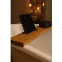 Badewannenablage Eiche Echtholz Altholz Look Badewannenbrett Tablet - & Handyhalter Wannenablage Eiche Handgefertigt Badewannenablage Eiche Echtholz Altholz Look Badewannenbrett Tablet - & Handyhalter Wannenablage Eiche Handgefertigt von TinyWoodDE