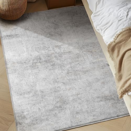 Tinyboy-hbq Teppich Wohnzimmer Kurzflor,Passend für Outdoor,Schlafzimmer und Balkon,Waschbarer Wetterfest Antirutsch,Abstrakt Hellbraun/Multi,80x120cm von Tinyboy-hbq