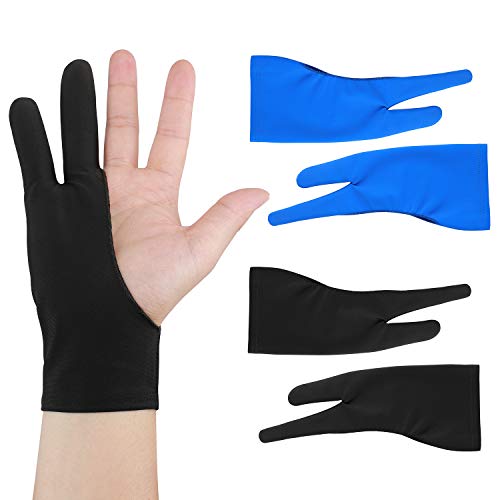 Grafik Handschuh Künstler Artist Drawing Gloves Elastisch Tablet Zwei Finger Handschuhe Sowohl rechte als auch Linke Hand Reduzieren Reibung Verschmieren 4 Pack M Grafik Handschuh Künstler Artist Drawing Gloves Elastisch Tablet Zwei Finger Handschuhe Sowohl rechte als auch Linke Hand Reduzieren Reibung Verschmieren 4 Pack M von Tioamy