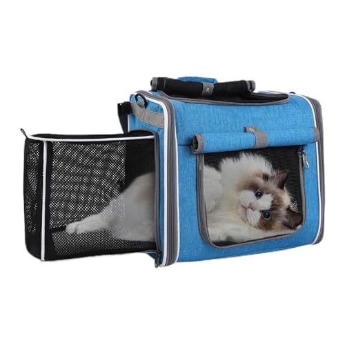 Fahrradkorb Für Hunde, Transportkorb für Haustiere am Fahrrad, Einstellbare Tasche Rucksack Belüfteter Transportbeutel Für Transport Ausflug Radfahren Camping Wandern von Tioheam