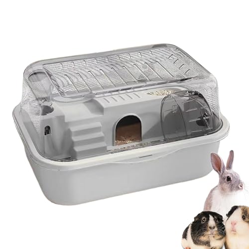Haustier Hamsterkäfig, 2-Etagen Haustier Hamster Habitat, Ruhe- und Spielbereich mit Laufrad für Kleintiere wie Eichhörnchen Rennmäuse Kaninchen im Zuhause Haustier Hamsterkäfig, 2-Etagen Haustier Hamster Habitat, Ruhe- und Spielbereich mit Laufrad für Kleintiere wie Eichhörnchen Rennmäuse Kaninchen im Zuhause von Tioheam