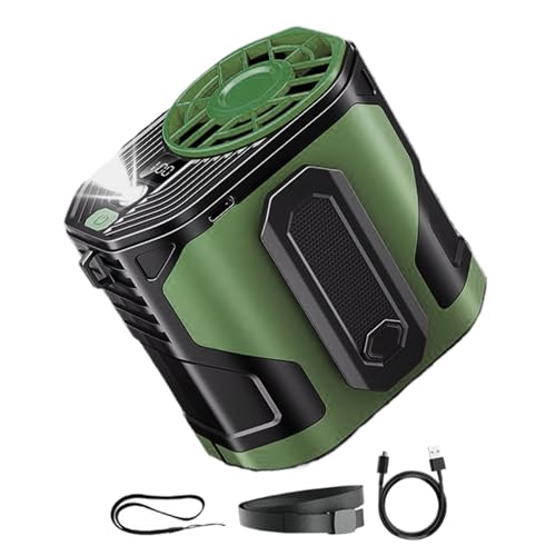 Klimagerät Hüftventilator mit Clip - Persönliche Hüftkühlung Tragbar | Batteriebetriebene Mobiler Luftkühler Für Erwachsene Und Kinder Outdoor Reisen von Tioheam