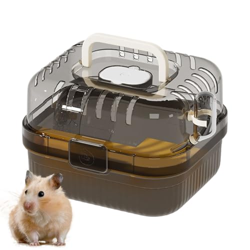 Reise Hamster Transportbox - Tragbarer Hamsterkäfig Für Reisen,Atmungsaktive Klartasche Mit Rädern Für Transport Und Ausflüge Reise Hamster Transportbox - Tragbarer Hamsterkäfig Für Reisen,Atmungsaktive Klartasche Mit Rädern Für Transport Und Ausflüge von Tioheam