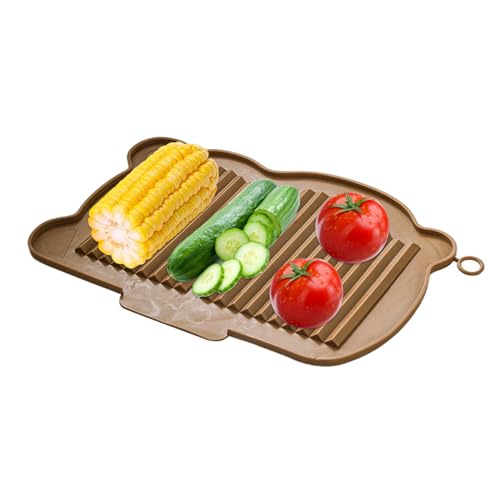 Silicone Geschirrtrocknermatte - Silicone Spülabtropfmatte Für Küchenarbeitsplatte - Wiederverwendbare Abtropfmatte Für Geschirr Besteck Obst Silicone Geschirrtrocknermatte - Silicone Spülabtropfmatte Für Küchenarbeitsplatte - Wiederverwendbare Abtropfmatte Für Geschirr Besteck Obst von Tioheam