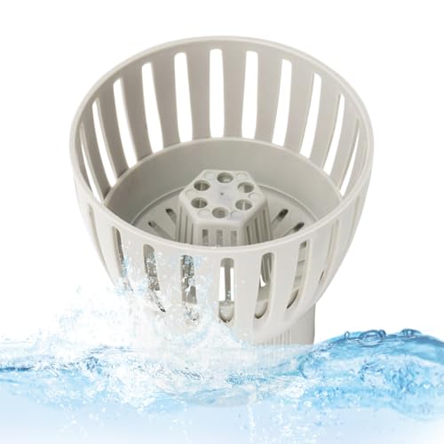 Teichablauf Skimmer | Laubsammler Teichskimmerkorb | 50 mm Außenbereich Landschaft Wasser Reinigungswerkzeug für Garten Park Villa Hotel Apartment von Tioheam
