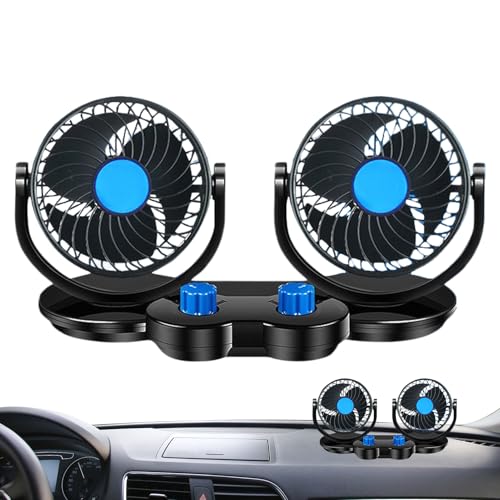 Tioheam Auto Lüfter Für Rücksitz,Doppelkopf USB Auto Ventilator - Leises Auto Kühlgerät Mit 3 Windgeschwindigkeiten Luftzirkulator Für LKWs Wohnmobile Familie Arbeitsplatz Und Freunde Tioheam Auto Lüfter Für Rücksitz,Doppelkopf USB Auto Ventilator - Leises Auto Kühlgerät Mit 3 Windgeschwindigkeiten Luftzirkulator Für LKWs Wohnmobile Familie Arbeitsplatz Und Freunde von Tioheam