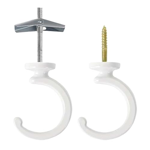 Tioheam Decken Pflanzenhooks | Balkon Blumenampel Hängehalter - Robuste Decken Haken 2er-Set Für Wand Garage Werkstatt Badezimmer Küche Garten Terrasse Gewächshaus Wohnung Tioheam Decken Pflanzenhooks | Balkon Blumenampel Hängehalter - Robuste Decken Haken 2er-Set Für Wand Garage Werkstatt Badezimmer Küche Garten Terrasse Gewächshaus Wohnung von Tioheam