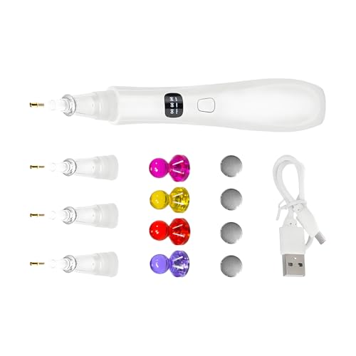 Tioheam Strassstein-Pickwerkzeug - Strassstein Applikator Kabelloser Stift - Aufladbarer Aufnehmer 3 Stufen Einstellbarer Applikator Für Basteln Dekoration Erwachsene Jugendliche Kinder Malen Puzzle von Tioheam