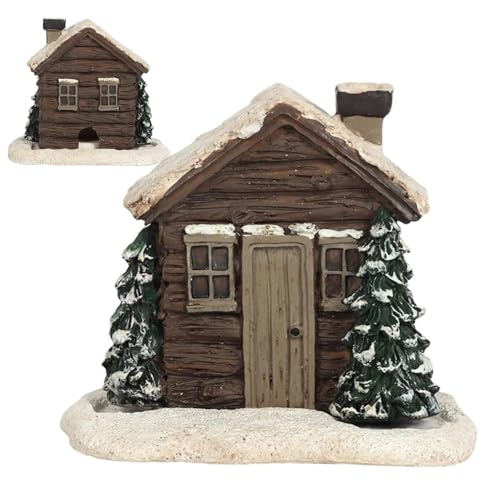 Tioheam Weihnachtshaus-Räuchergefäß, Winter-Blockhaus-Räuchergefäße Mit 2 Räucherkegeln, Haus-Räuchergefäß, Winterliche Rustikale Räuchergefäße, Kreativer Räucherkegel Halter Aus Kunstharz Tioheam Weihnachtshaus-Räuchergefäß, Winter-Blockhaus-Räuchergefäße Mit 2 Räucherkegeln, Haus-Räuchergefäß, Winterliche Rustikale Räuchergefäße, Kreativer Räucherkegel Halter Aus Kunstharz von Tioheam