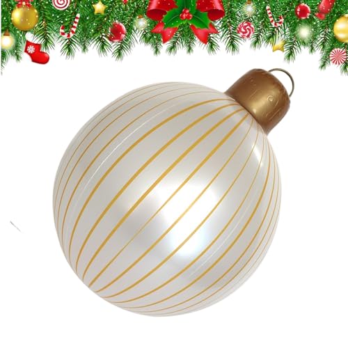 Weihnachtskugeln Für Draußen - Aufblasbare Christbaumkugeln,PVC Deko Für Weihnachtsfeiertage Winter Garten Außenbereich Weihnachtskugeln Für Draußen - Aufblasbare Christbaumkugeln,PVC Deko Für Weihnachtsfeiertage Winter Garten Außenbereich von Tioheam