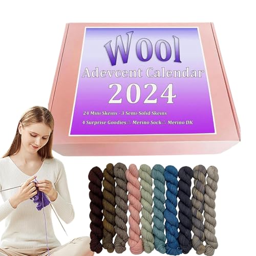Woll-Adventskalender 2024, Wollgarn-Adventskalender, Häkel-Adventskalender, Garn-Countdown-Kalender, Weihnachts-Garn-Advent, Countdown-Kalender 24 Tage Woll-Adventskalender 2024, Wollgarn-Adventskalender, Häkel-Adventskalender, Garn-Countdown-Kalender, Weihnachts-Garn-Advent, Countdown-Kalender 24 Tage von Tioheam