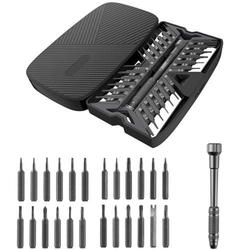 Präzision Schraubendreher Set, 26 in 1 Mini Feinmechaniker Schraubendreher Set Präzisions-Schraubendreher Set compact mit 24 Magnetischen Bits für PC Phone Brillen Laptop Uhren Präzision Schraubendreher Set, 26 in 1 Mini Feinmechaniker Schraubendreher Set Präzisions-Schraubendreher Set compact mit 24 Magnetischen Bits für PC Phone Brillen Laptop Uhren von TiooDre