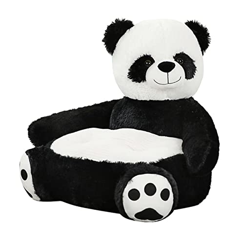 Tiowo Kinder Plüschsessel Babysessel fürs Kinderzimmer Kuscheltier Ausgestopftes Tier Kindersessel Lesesofa Weiches Sitzkissen Plüschtiere Kleinkindmöbel (Panda) von Tiowo