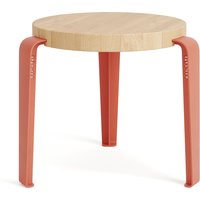 TipToe - MINI LOU Kinderhocker Eiche, flamingorosa von TipToe