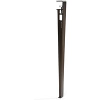 TipToe - Tisch- und Schreibtischbein H 75 cm, patinierter Stahl von TipToe