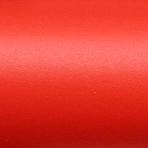 TipTopCarbon 6,45€/m² Möbelfolie Hell-Rot Matt Klebefolie 5m x 62cm selbstklebende Plotterfolie matte von TipTopCarbon