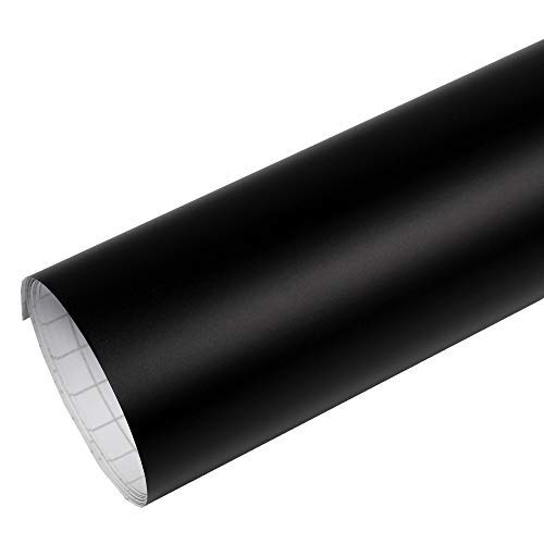 TipTopCarbon 6,57€/m² Autofolie selbstklebend Matt Schwarz 10m x 1,52m Auto Folie mit Luftkanälen 3D Flex von TipTopCarbon