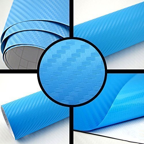 TipTopCarbon 6,58€/m² 3D Carbon Folie hell blau BLASENFREI 0,3m x 1,52m mit Luftkanäle Autofolie selbstklebend TipTopCarbon 6,58€/m² 3D Carbon Folie hell blau BLASENFREI 0,3m x 1,52m mit Luftkanäle Autofolie selbstklebend von TipTopCarbon