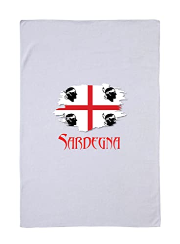 Tipolitografia Ghisleri Handtuch, Strandtuch, Handtuch Sardinien mit Flagge 104 von Tipolitografia Ghisleri