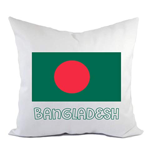Typolitografie Ghisleri Kissen Bangladesch Flagge Kissenbezug und Füllung 40 x 40 cm aus Polyester von Tipolitografia Ghisleri