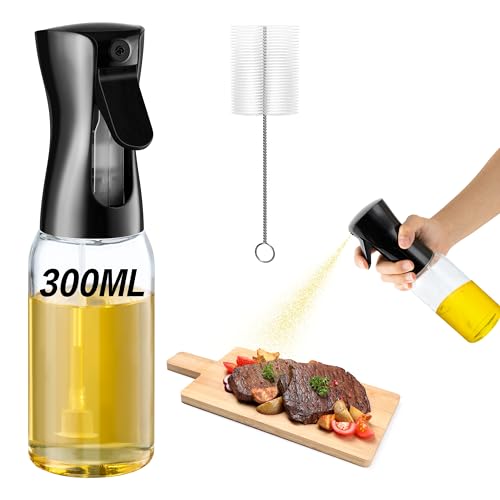 TirEurt Ölsprüher für Speiseöl Glas - 300ml Glas Öl Sprühflasche mit Pinsel, Ölsprüher zum Kochen Cooking Ölspray Olivenölsprüher für Salat, Grillen, Backen, Heißluftfritteuse, Air Fryer TirEurt Ölsprüher für Speiseöl Glas - 300ml Glas Öl Sprühflasche mit Pinsel, Ölsprüher zum Kochen Cooking Ölspray Olivenölsprüher für Salat, Grillen, Backen, Heißluftfritteuse, Air Fryer von TirEurt