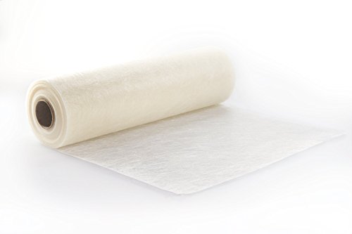 Unbekannt 25 m x 30 cm Sizoflor® Vlies Original Tischband Tischläufer Weiss für Hochzeit Taufe Verlobung von Unbekannt