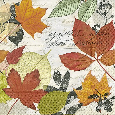 Tisch Design Servietten Bunte Blätter Herbst Baum Blätter Bunt Farben Blumen 33 x 33 von Tisch Design