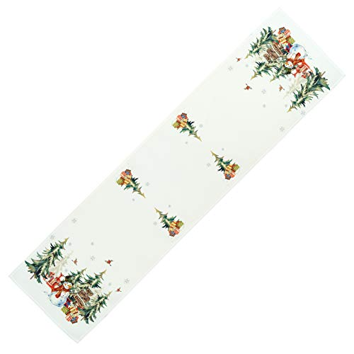 Tischdecken Weihnachten Tischläufer Pflegeleicht Mitteldecke Decke Läufer Weihnachtsdecke Schneemann Have Holly Christmas (40 x 160 cm Tischläufer) von Tischdecken Weihnachten