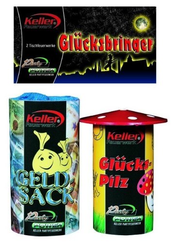 Tischfeuerwerk GLÜCKSBRINGER 2er von Tischfeuerwerk