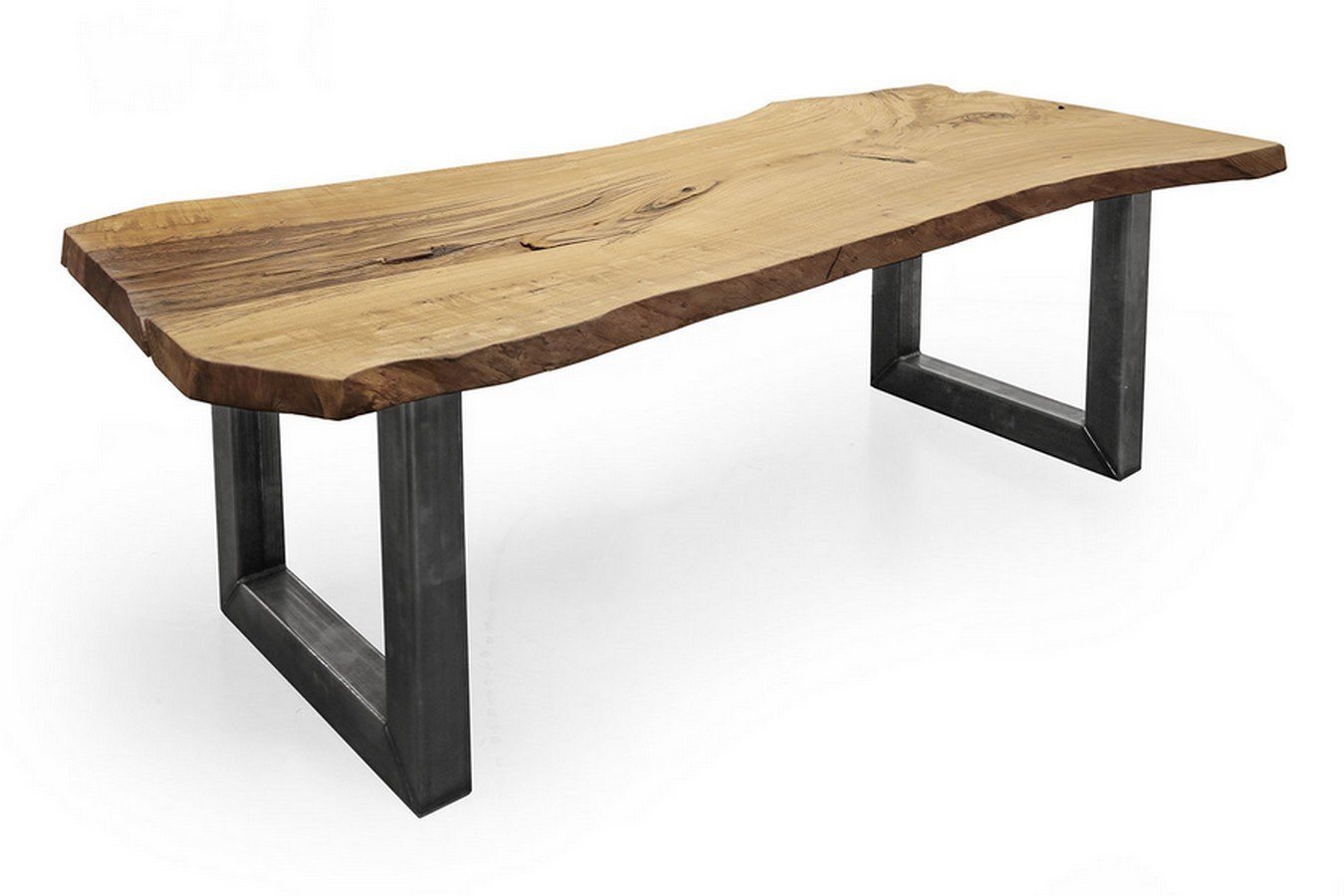 Tischhelden Esstisch Tischplatte Eiche UNIKAT Massivholz 253 x 109 x 5 von Tischhelden