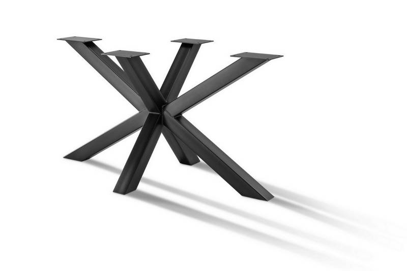 Tischhelden Tischbein Gestell Spider 902 Metall schwarz B 140cm von Tischhelden