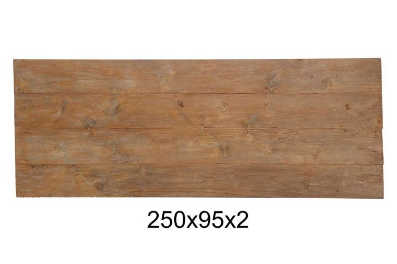 Tischhelden Tischplatte Teakholzplatte Antik 250x95x2 von Tischhelden