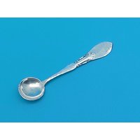 Antiker Jugendstil Salzlöffel Silber 830Er Süßstofflöffel #001 Denmark von TischleinDeckDich123