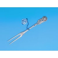 Hildesheimer Rose Käsespieße Fleischgabel 800Er Silber #001 von TischleinDeckDich123