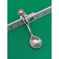 Hildesheimer - Rose Salzlöffel Silber 800Er Süßstofflöffel #001 von TischleinDeckDich123