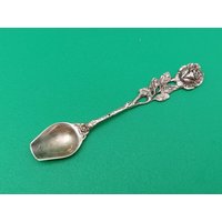 Hildesheimer - Rose Salzlöffel Silber 835Er Süßstofflöffel #001 von TischleinDeckDich123