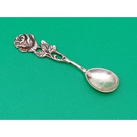 Hildesheimer - Rose Salzlöffel Silber 835Er Süßstofflöffel #001 von TischleinDeckDich123