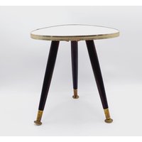 Vintage Blumenhocker Blumenbank 60Er 70Er Mid-Century Design Messing Füße von TischleinDeckDich123