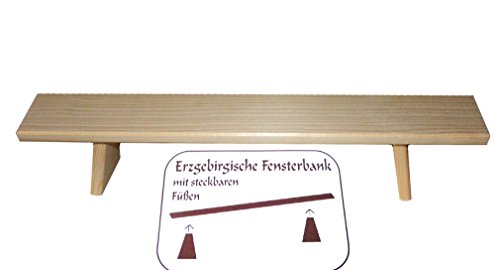 Tischlerei Stephani Erzgebirge Fensterbank Unterstellbank für Lichterbogen/Schwibbogen 500 x 72 mm von Tischlerei Stephani Erzgebirge