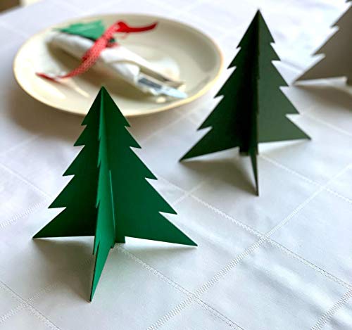 Tannenbäume I Christbaum aus Pappe zum aufstellen - 4er Set Deko - in Geschenkschachtel - Eine tolle Tischdekoration für Weihnachten und Advent von Tischsetmacher