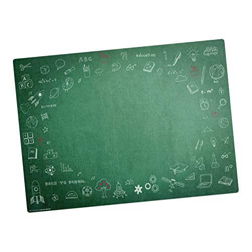 Tischset | Platzset abwaschbar - Back to School - aus erstklassigem Vinyl (Kunststoff - BPA-frei) - 1 Stück - rutschfeste Tischunterlage - Tischmatte - Made in Germany von Tischsetmacher