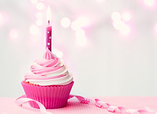 Tischsets I Platzsets - Erster Geburtstag -Geburtstags-Cupcake pink mit Schleifchen - 12 Stück in hochwertiger Aufbewahrungsmappe von Tischsetmacher