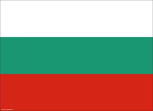 Tischsets | Platzsets - Bulgarien Flagge - 10 Stück - hochwertige Tischdekoration 44 x 32 cm für bulgarische Feierlichkeiten, Mottopartys und Fanabende von Tischsetmacher