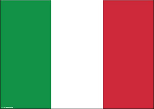 Tischsets | Platzsets aus Premium Papier - Italien Flagge - 10 Stück - hochwertige Tischdekoration 44 x 32 cm ideale Dekoration für italienische Partys oder Mottoabende von Tischsetmacher